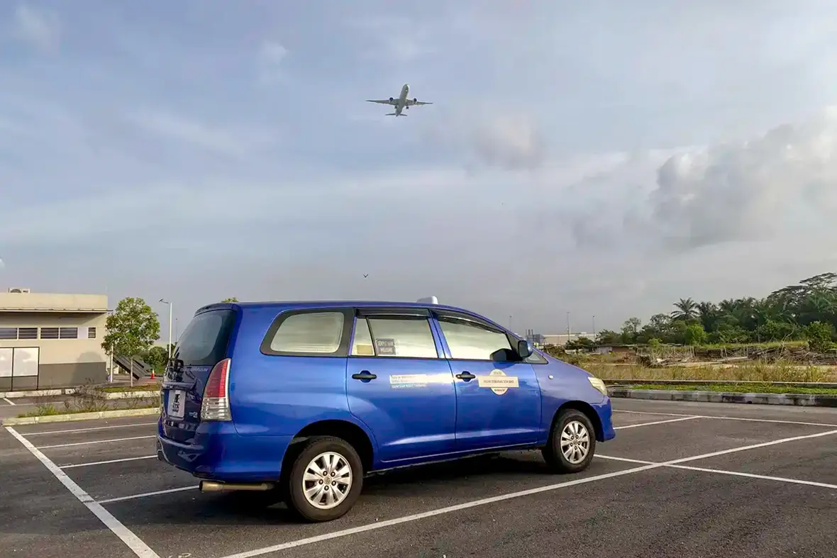 My Little Taxi vehicle near KLIA for private airport transfers in Malaysia